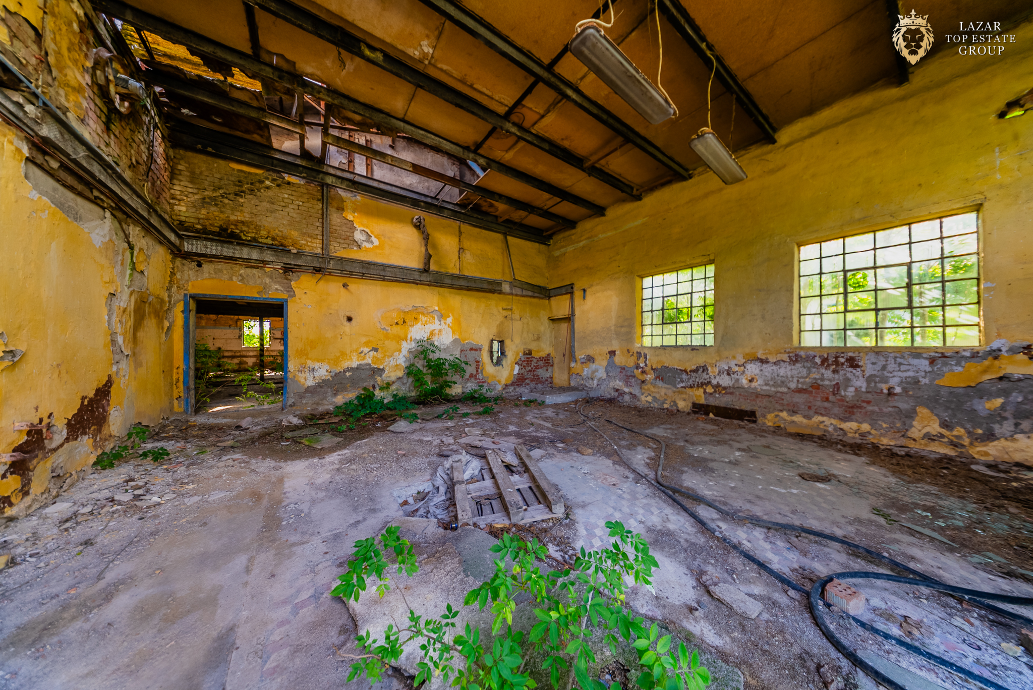 Cladire industriala de vanzare cu potential 3,5 ha in Batania